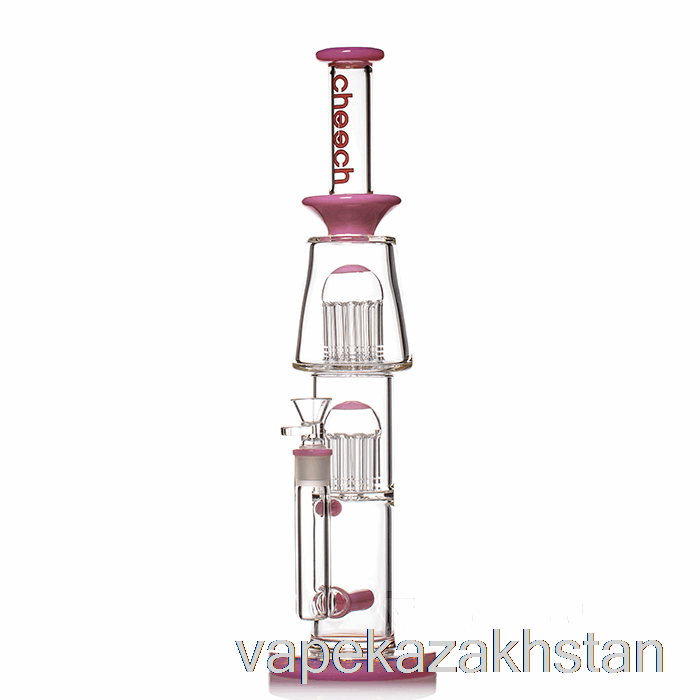 Vape Disposable Cheech Glass Dual Tree Inline Bong Pink